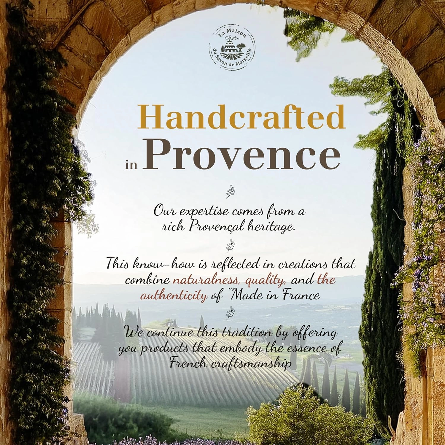 Hand & Body Soap Bars Trio - Exfoliating Lavender Moisturizing French Soap with Organic Shea Butter - Rich Creamy Lather - 97% Natural Ingredients - Solid Bath Cleanser Made in Provence - 3x4.4 oz