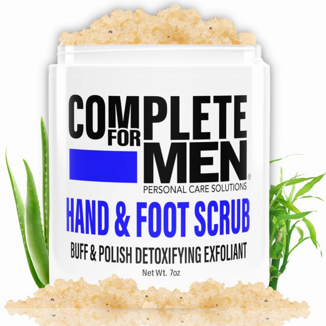 Hand and Foot Exfoliating Scrub: Sugar Scrub for Dry Skin, Moisturizing Rough Skin Remover, Ideal for Men's Foot and Hand Care