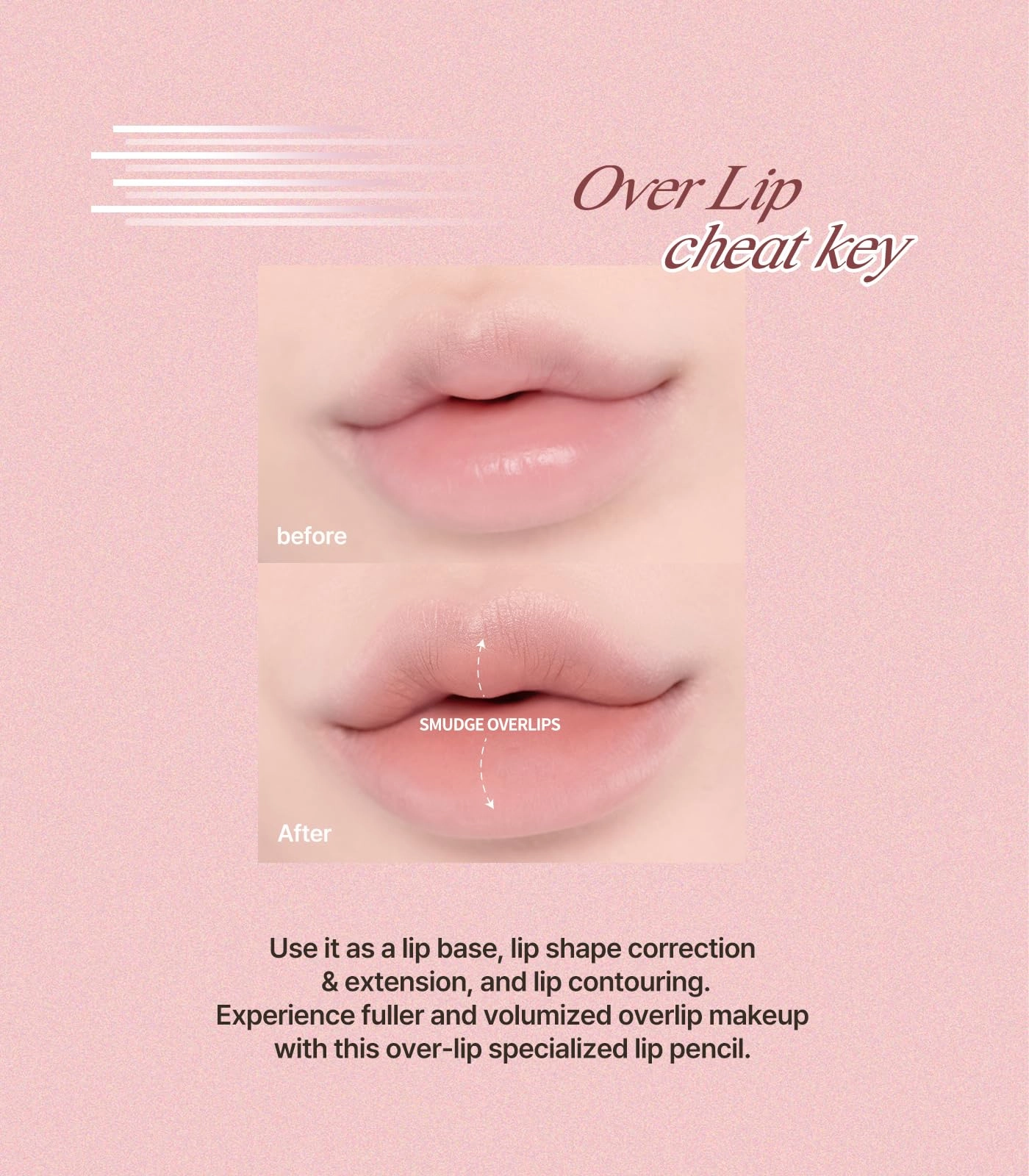 Heart Percent Dote On Mood Lip Pencil, Long-Lasting Creamy Lip Crayon Smooth Color Liner Retractable Lipstick Pencil 0.8g, #09. Cozy Brown