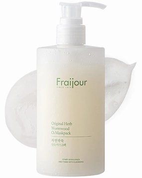 Herb Wormwood O₂ Mask Pack – Korean Oxygen Bubble Face Mask for Sensitive, Oily & Acne-Prone Skin, Exfoliating with AHA BHA, Tea Tree & Peppermint, Smooths & Refreshes, 10.1 fl.oz.
