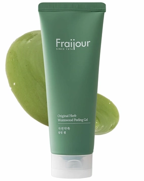 Herb Wormwood Peeling Gel – Korean Double Exfoliating Gel for Dull, Clogged Skin, Papaya & Cellulose, Antioxidant-Rich, Gentle Physical & Enzymatic Exfoliation, 5.07 fl.oz.