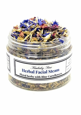Herbal Facial Steam with Blue Cornflowers, Calendula, Lavender, and Roses, Bath Tea Herbs for Soaking, Opens Pores, Loosens Sebum, Hydrates