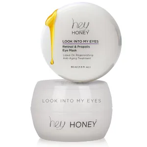 Hey Honey Look Into My Eyes – Retinol, Peptide & Propolis Eye Mask for Wrinkle Reduction, Fine Line Smoothing Hydration Overnight Firming Under-Eye Treatment for Brighter, Youthful-Looking Eyes | 1 Oz