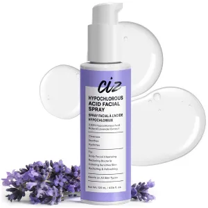 Hypochlorous Acid Facial Spray with Lavender: Soothing, Hydrating Mist for Sensitive Skin, Acne Relief, Reduce Redenes, Antimicrobial Skincare Mist – 200 ppm HOCl, 100% Natural