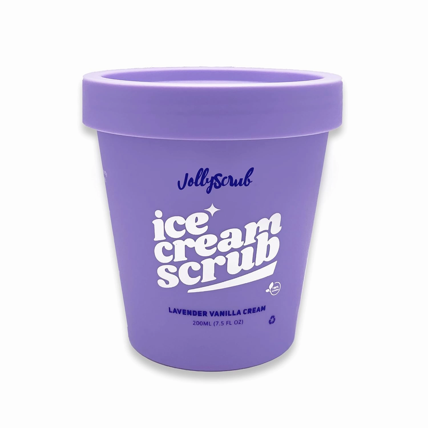 Ice Cream Scrub - Clean Moisturizing Sugar Scrub w/Whipped Shea Butter & Nourishing Oils – Fights Dry Skin & Creates Long Lasting Hydration (7.5 Fl Oz, Lavender Vanilla Cream)