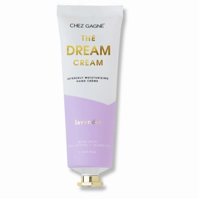 Intensely Moisturizing Vegan Hand Cream Jojoba Oil Cocoa Butter- Non-Greasy, Fast-Absorbing, Made In US, Dream Cream - Hand Crème - (3.4oz, Lavender)
