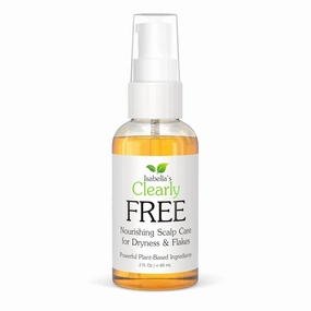 Isabella's Clearly Free, Natural Anti Dandruff Oil | Itch Relief for Dry Itchy Scalp, Dermatitis, Psoriasis, Cradle Cap | Jojoba, Cedarwood, Manuka, Tea Tree | for Adults and Kids, Made in USA