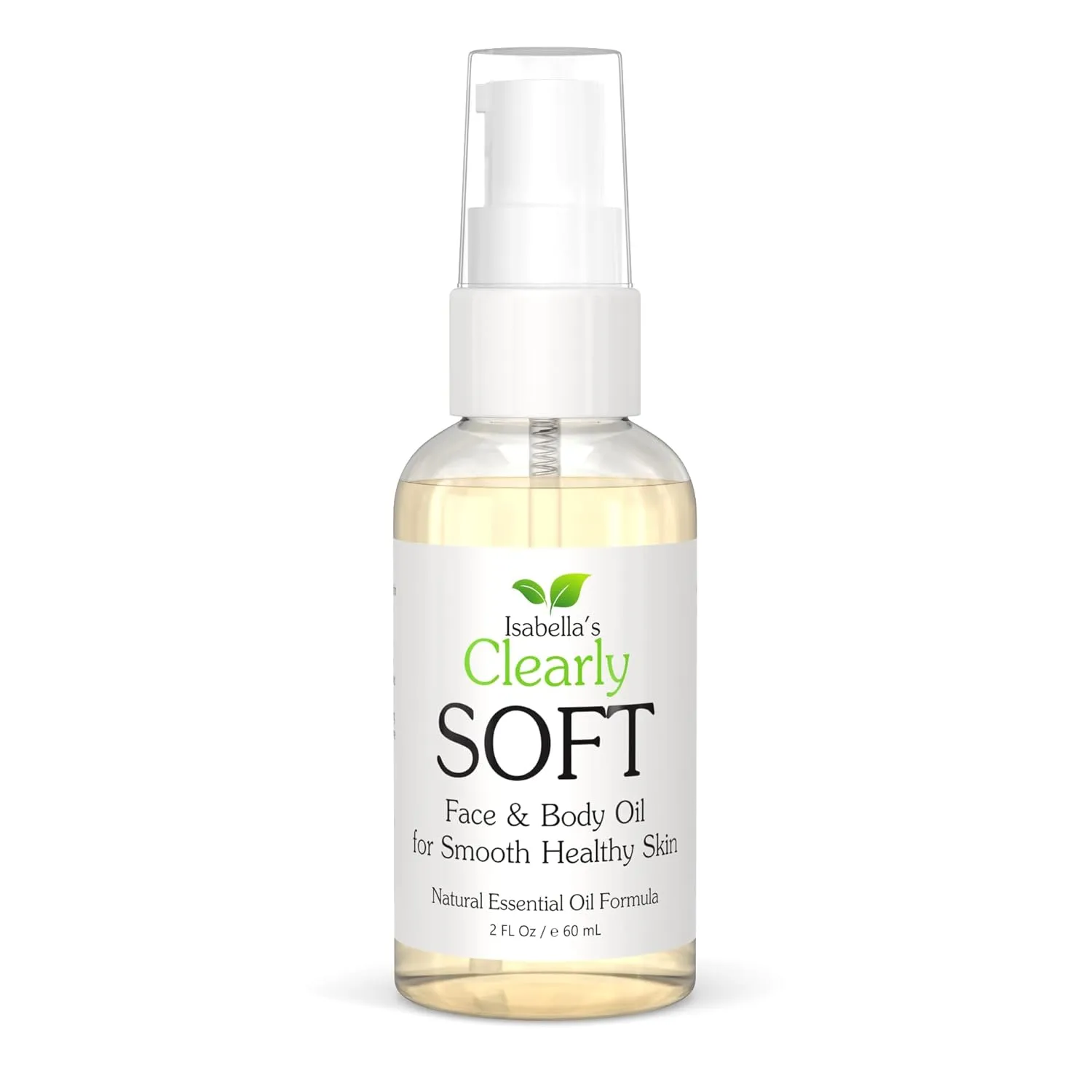 Isabella’s Clearly SOFT, Best Body & Face Natural Oil Serum Lotion. Moisturize, Hydrate, Heal, Smooth Dry Skin. Anti-Aging Wrinkle. Alternative to Cream, Vitamin E Oil, Almond Avocado, Camellia 2 Oz
