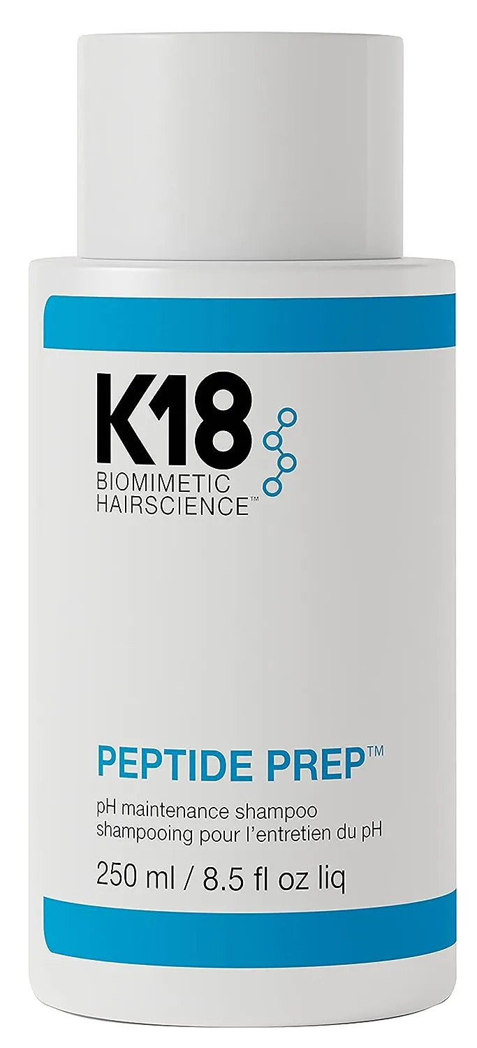 K18 PEPTIDE PREP™ Smoothing Color-Safe Shampoo, pH-Optimized, For Gentle Yet Effective Cleansing, 8.5 Fl Oz