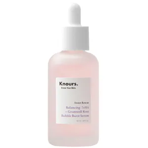 Knours. Balancing 5xHA   Gromwell Root Bubble Burst Serum, Rose Water Niacinamide Hydrating Improve Tone Korean Skincare Clean Beauty (50ml 1.69fl. oz.)