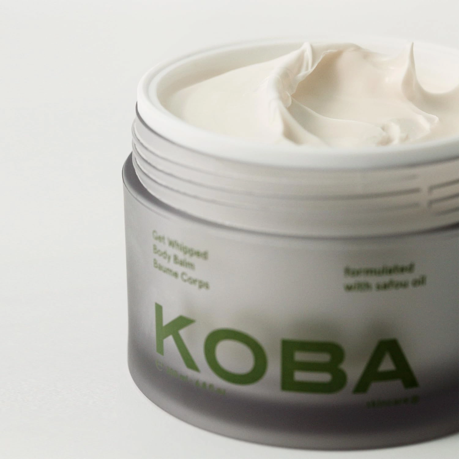 KOBA Get Whipped Body Balm - For Women & Men - Hydrating Firming Balm - Dry to Very Dry Skin - Woody, Floral, Fresh Fragrance - Natural - Vegan - Safou Oil - Olive & Shea Butter - L-Carnitine (200 ml)