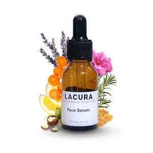 LaCura Therapeutic Face Oil with Vitamin E & Organic Jojoba - Natural Anti-Aging Facial Serum with Essential Oils for Mature Skin - Hydrating for Wrinkles & Dry Skin, 15ml