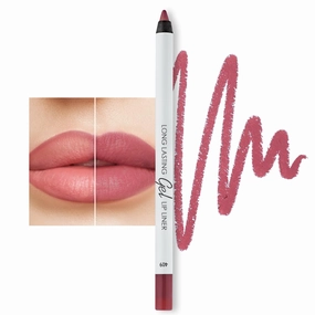 Lamel Matte Gel Lip Liner Pencil | Weightless & CreamyTexture - Sharpenable - Longwear & Waterproof - High Pigmented & Flawless Finish - Cruelty-free & Paraben-Free,- 409, 1,7g/0.05oz