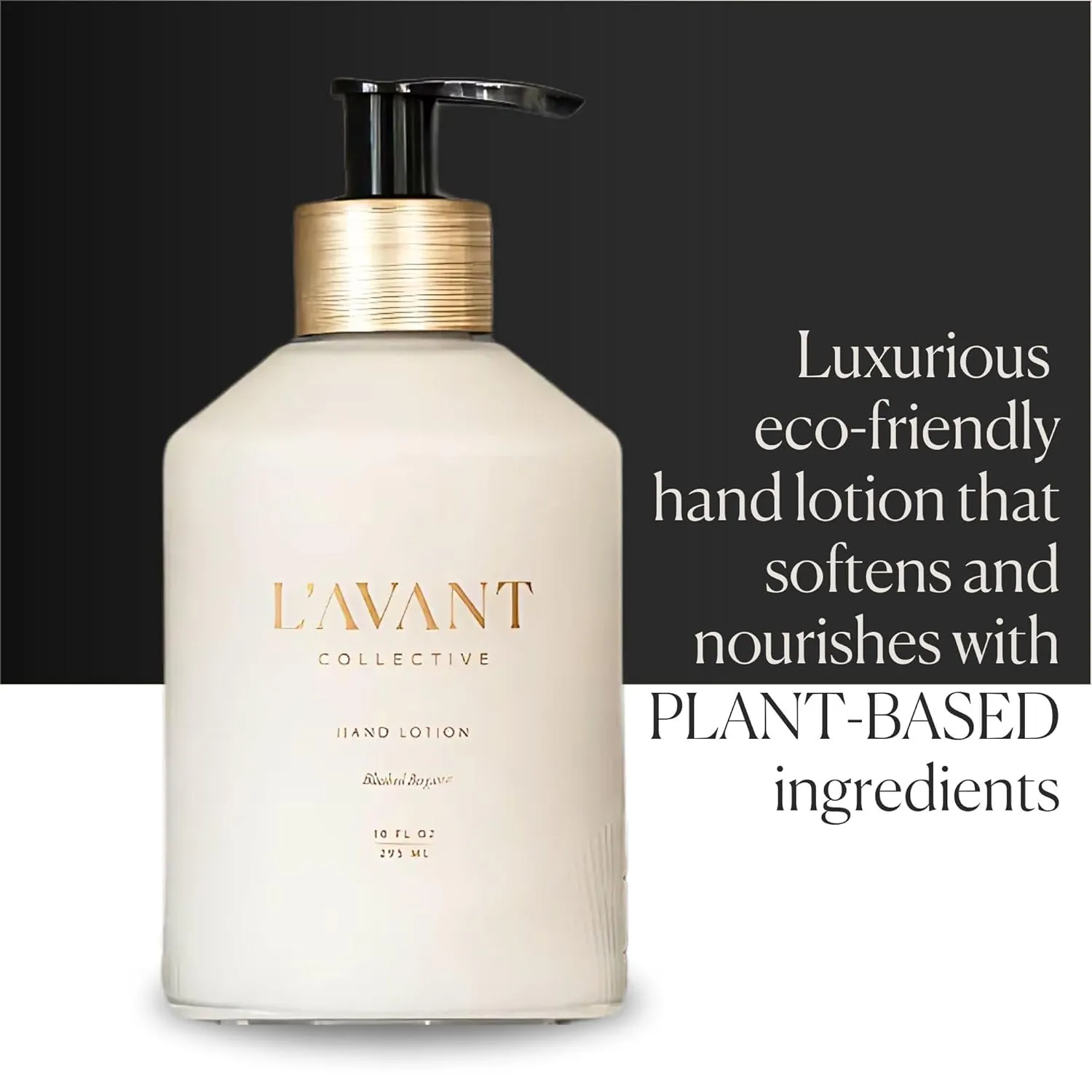 L'AVANT Collective Luxury Hand Lotion - High Performing Moisturizing Hand Cream for Dry, Cracked Hands, Nails & Cuticles Bergamot, Orange Blossom, Amber, Cedar Shea Butter 10oz (Blushed Bergamot)