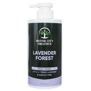 Lavender Forest Body Wash | Infused with Calming Lavender & Herbal Extracts - 16.9 oz | Gentle Hydrating Formula | Suitable for All Skin Types | Paraben-Free