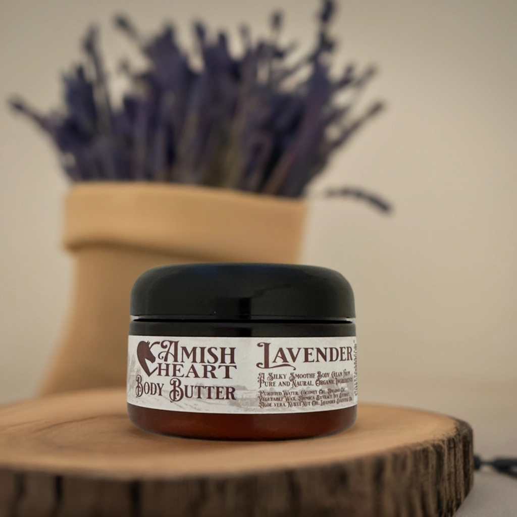 Lavender Body Butter | Amish Heart | 100% Organic & Silky Smooth