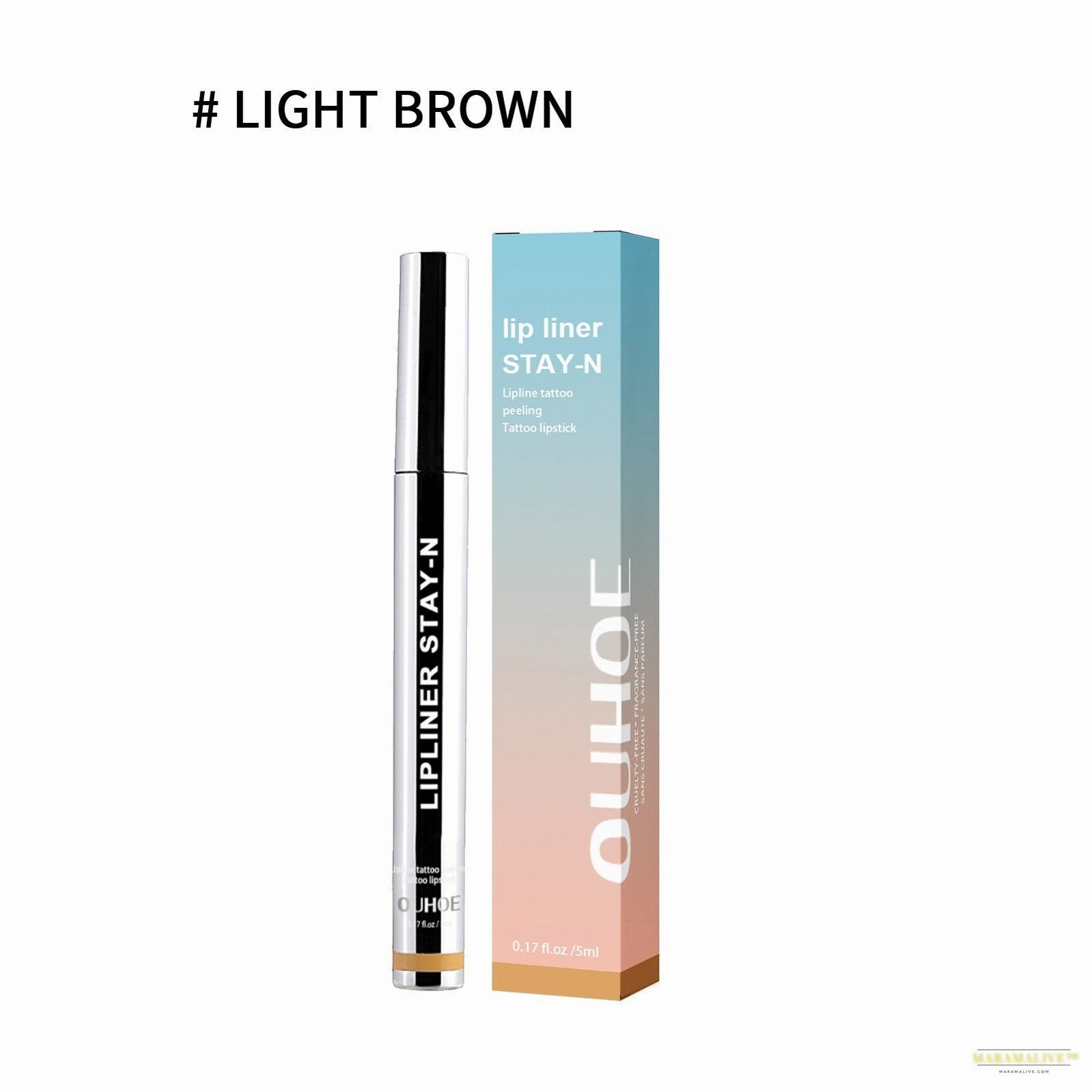 Lip Liner Pen Dark Brown Waterproof Long Lasting Plump Soft Lip Gloss Makeup Cosmetics