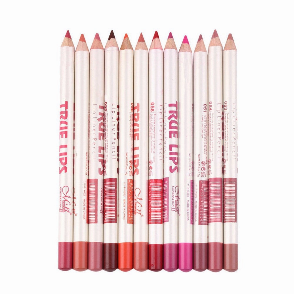 Lipliner Women's Waterproof Smart-enabled Lip Instant help Liner Pencil Lasting Lips Tools Long 15CM Professional 12Colors/Set Makeup 12pcs/lot