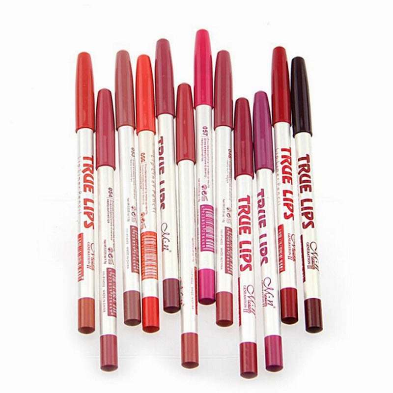 Lipliner Women's Waterproof Smart-enabled Lip Instant help Liner Pencil Lasting Lips Tools Long 15CM Professional 12Colors/Set Makeup 12pcs/lot