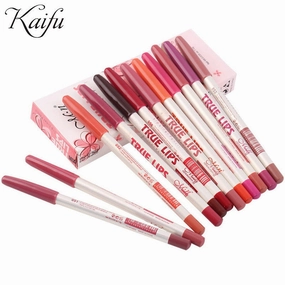 Lipliner Women's Waterproof Smart-enabled Lip Instant help Liner Pencil Lasting Lips Tools Long 15CM Professional 12Colors/Set Makeup 12pcs/lot