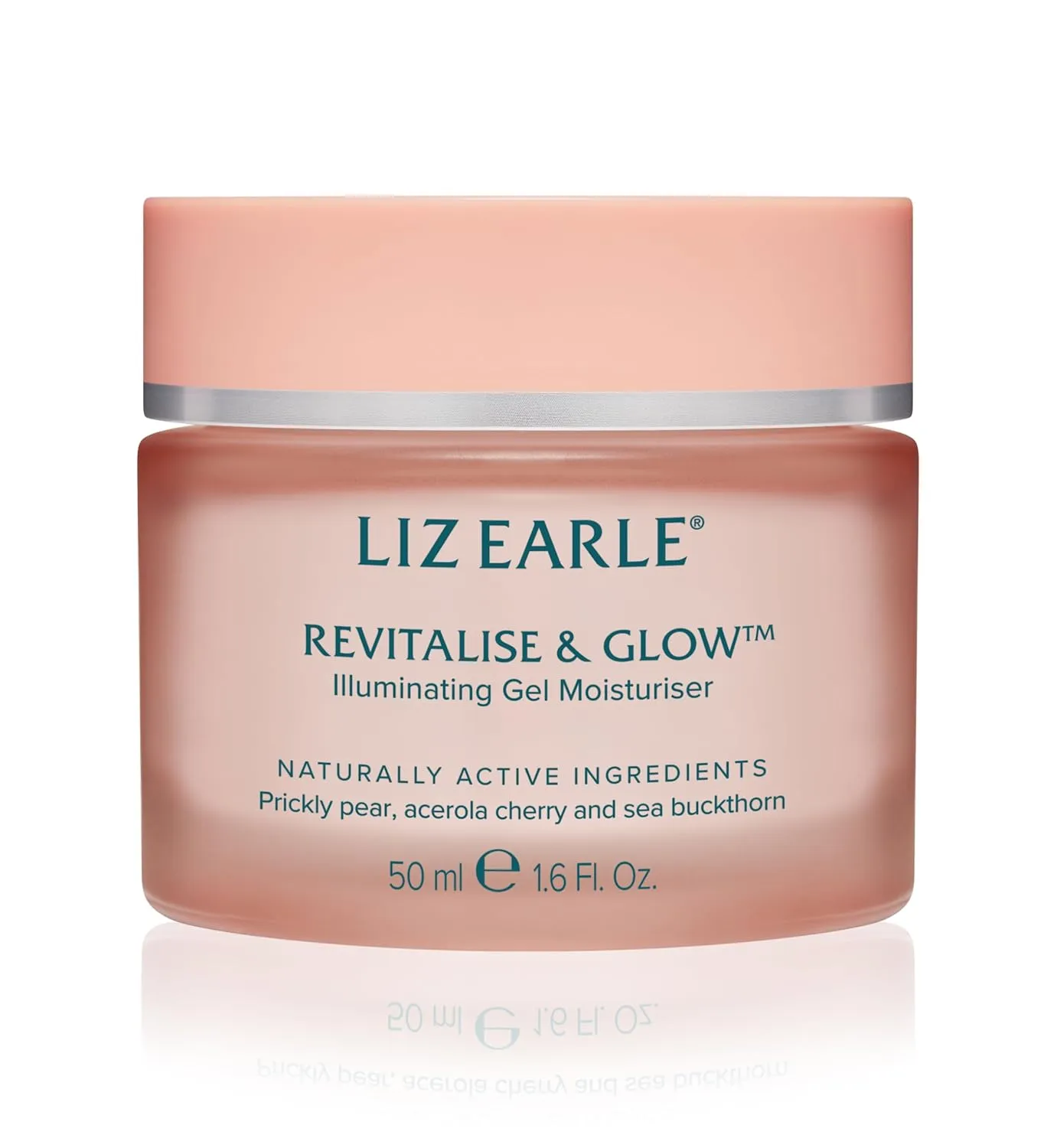 Liz Earle Revitalize & Glow Illuminating Gel Moisturizer - Brightening Vitamin C Face Cream & Pore Minimizer - Enriched with Acerola Cherry to Gently Exfoliate Skin and Boost Hydration (50ml)