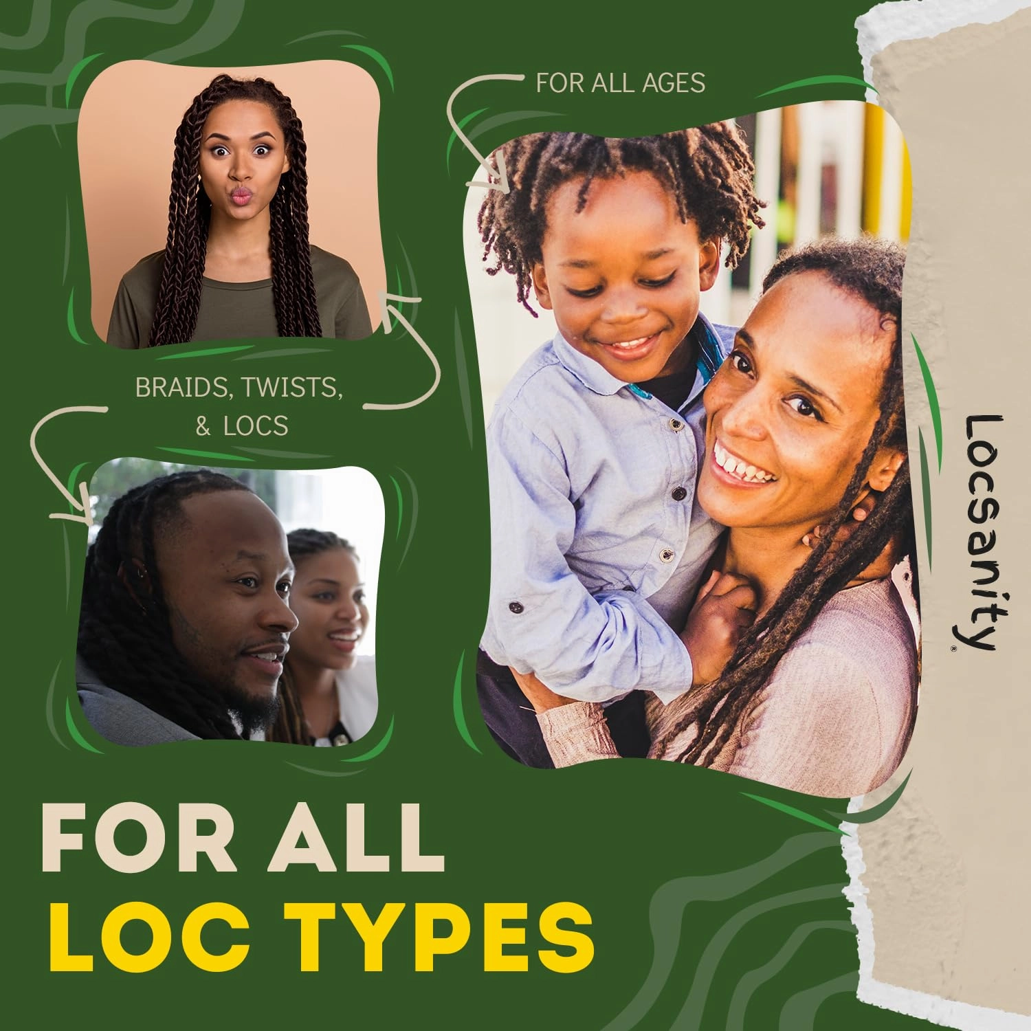 Locsanity Rosewater and Peppermint Daily Moisturizing Spray – Trial Size Hydrating Dreadlock Spray to Nourish the Scalp and Protect Hair From Oil and Buildup (4oz)