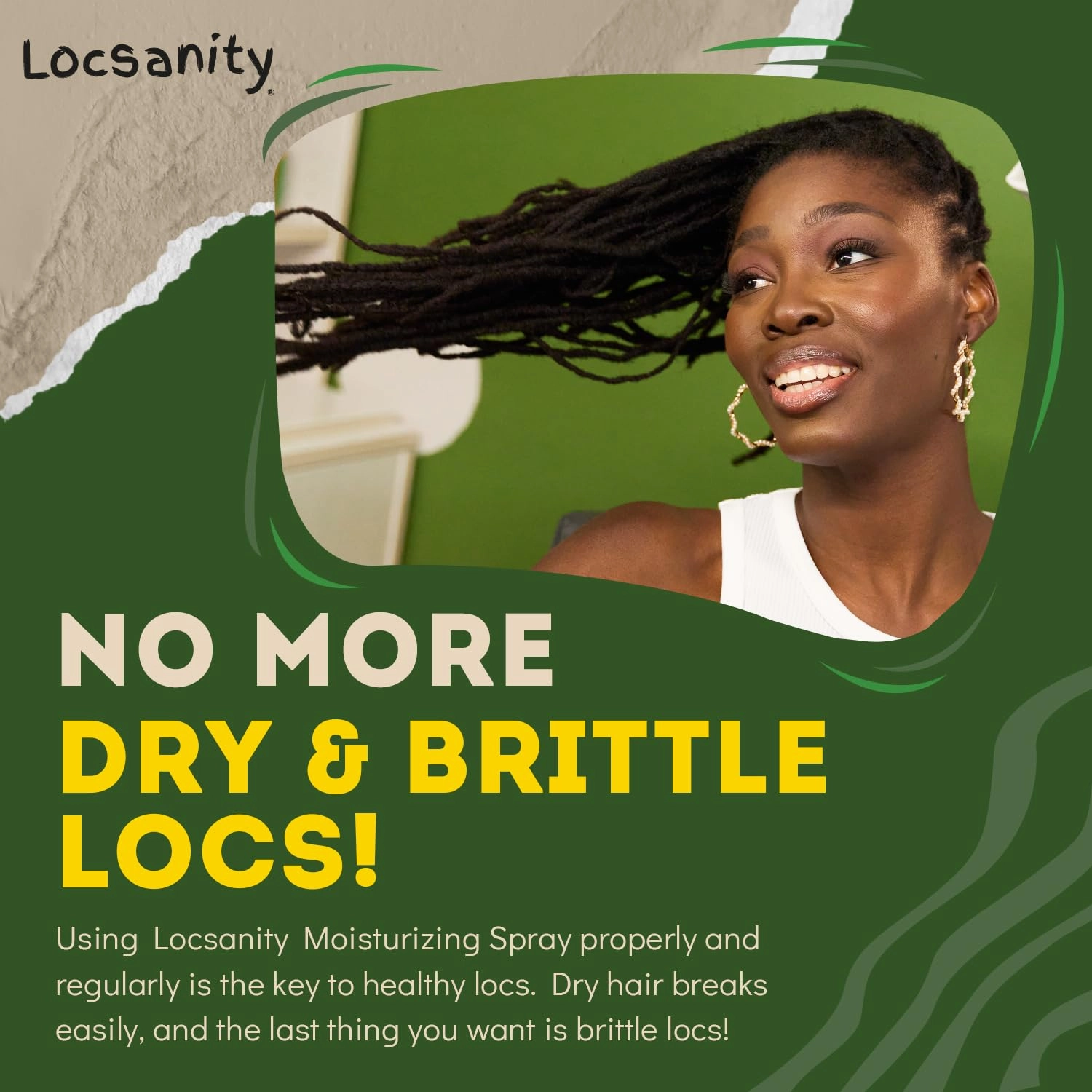 Locsanity Rosewater and Peppermint Daily Moisturizing Spray – Trial Size Hydrating Dreadlock Spray to Nourish the Scalp and Protect Hair From Oil and Buildup (4oz)