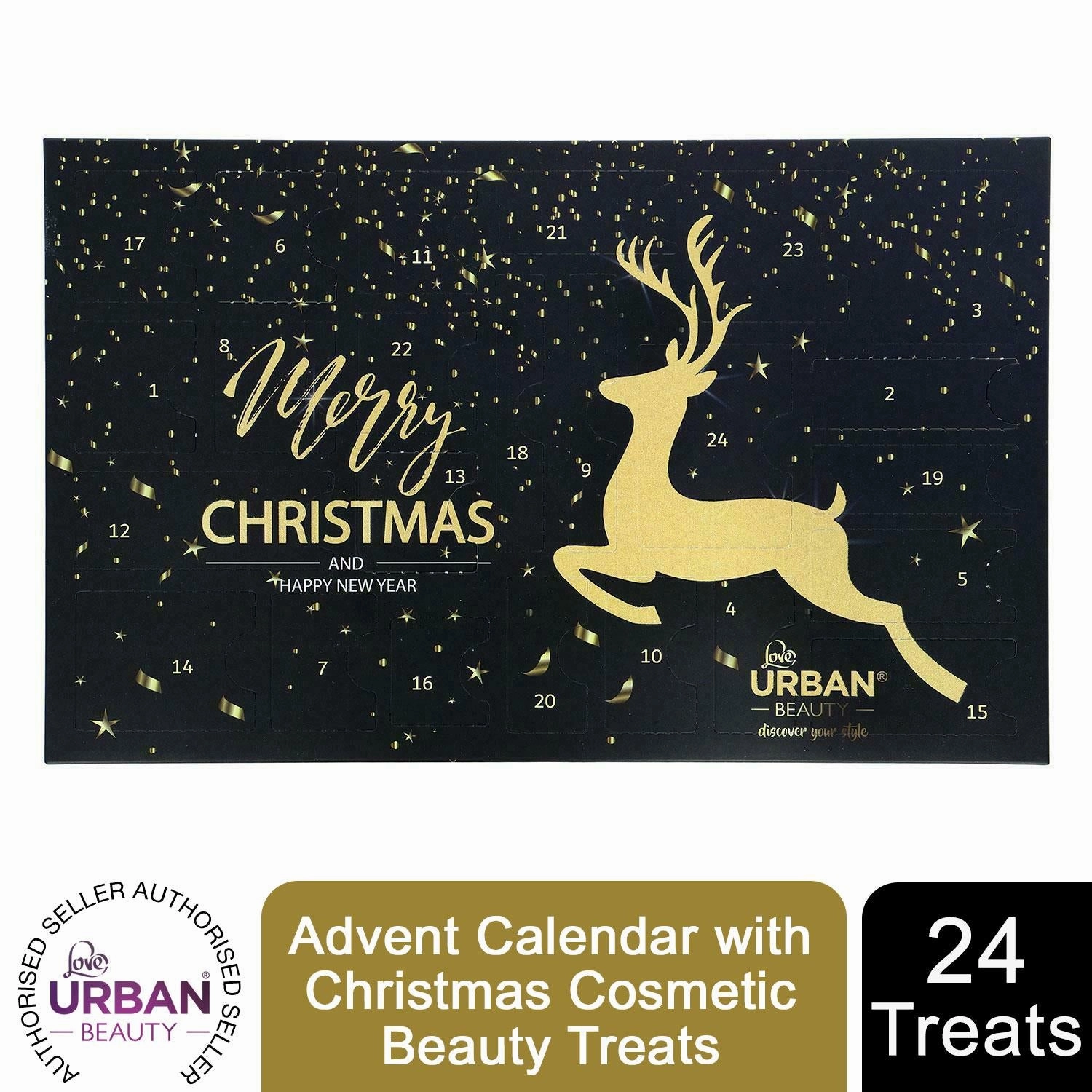 Love Urban Beauty Advent Calendar with 24 Christmas Cosmetic Beauty Treats