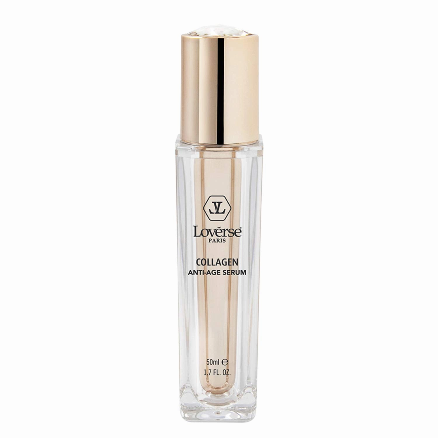 LOVÉRSE Loverse Collagen Anti-Aging Serum Rivitalises Hydrates Regenerates Skin Care 1.7 Fl.oz 50ml