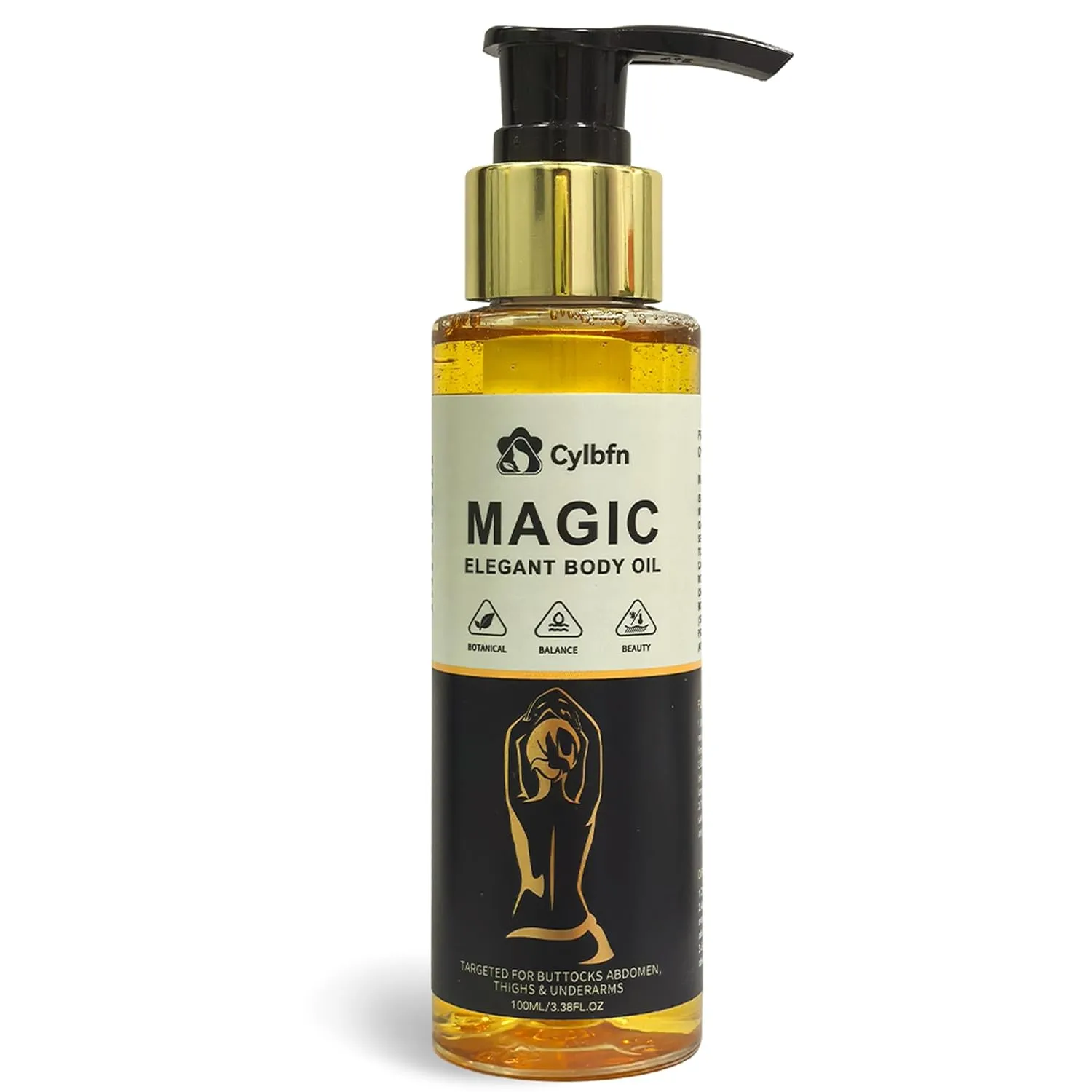 Magic Body Firming Oil – Full Body Use, Hydrating and Firming Skin Oil for Arms, Chest, and Thighs – with Vitamin E, Rosehip, and Almond Oils
