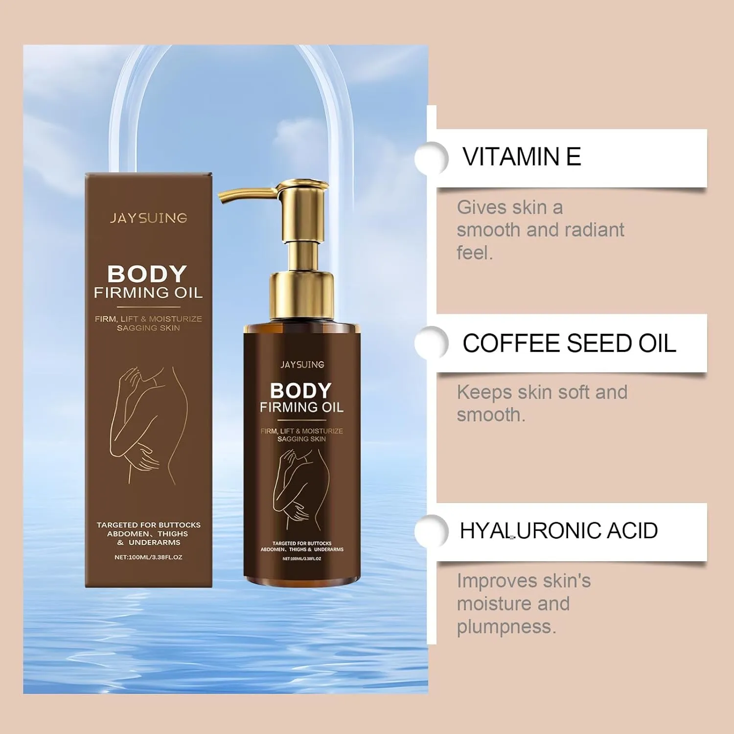 Magic Body Firming Oil - Luxury Body Oil, Hydrating and Firming Skin for Full Body Use (3PCS)