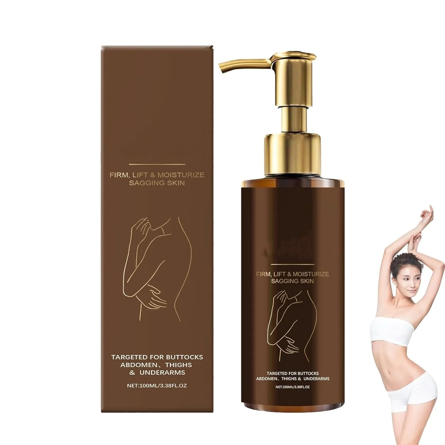 Magic Body Firming Oil,Hydrating And Firming Skin Oil,Enhances Elasticity, Tighten Skin, Natural Formula for Full-Body