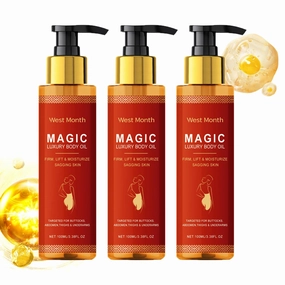 Magic Body Firming Oil,Magic Luxury Body Oil for Skin,Hydrating and Firming Body Oil for Full Body Use (3pcs)