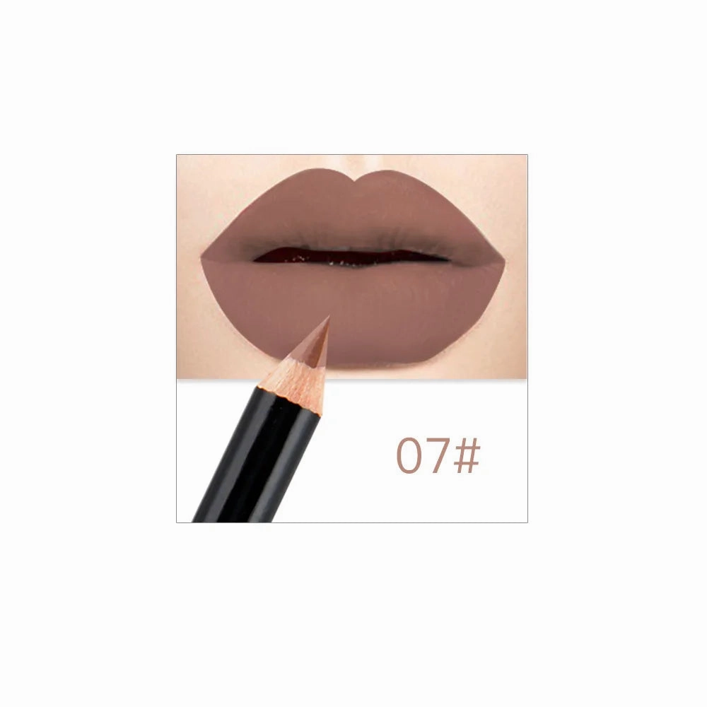 Makeup Colors Lip Lasting Pen Cosmetics Waterproof Free gift with purchase Lipliner Lipstick NICEFACE Pencils Long Nude Lip Pencil 12 Quick turnaround Matte Liner Lips