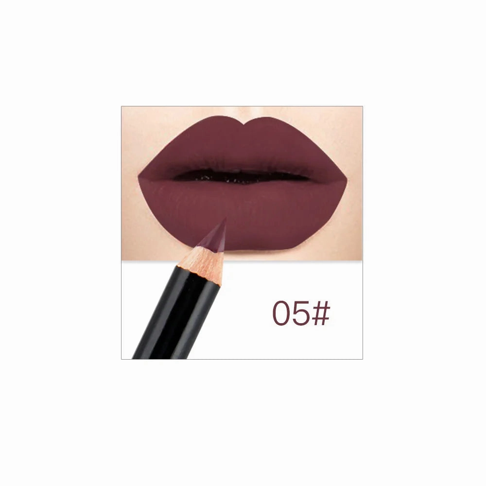 Makeup Colors Lip Lasting Pen Cosmetics Waterproof Free gift with purchase Lipliner Lipstick NICEFACE Pencils Long Nude Lip Pencil 12 Quick turnaround Matte Liner Lips