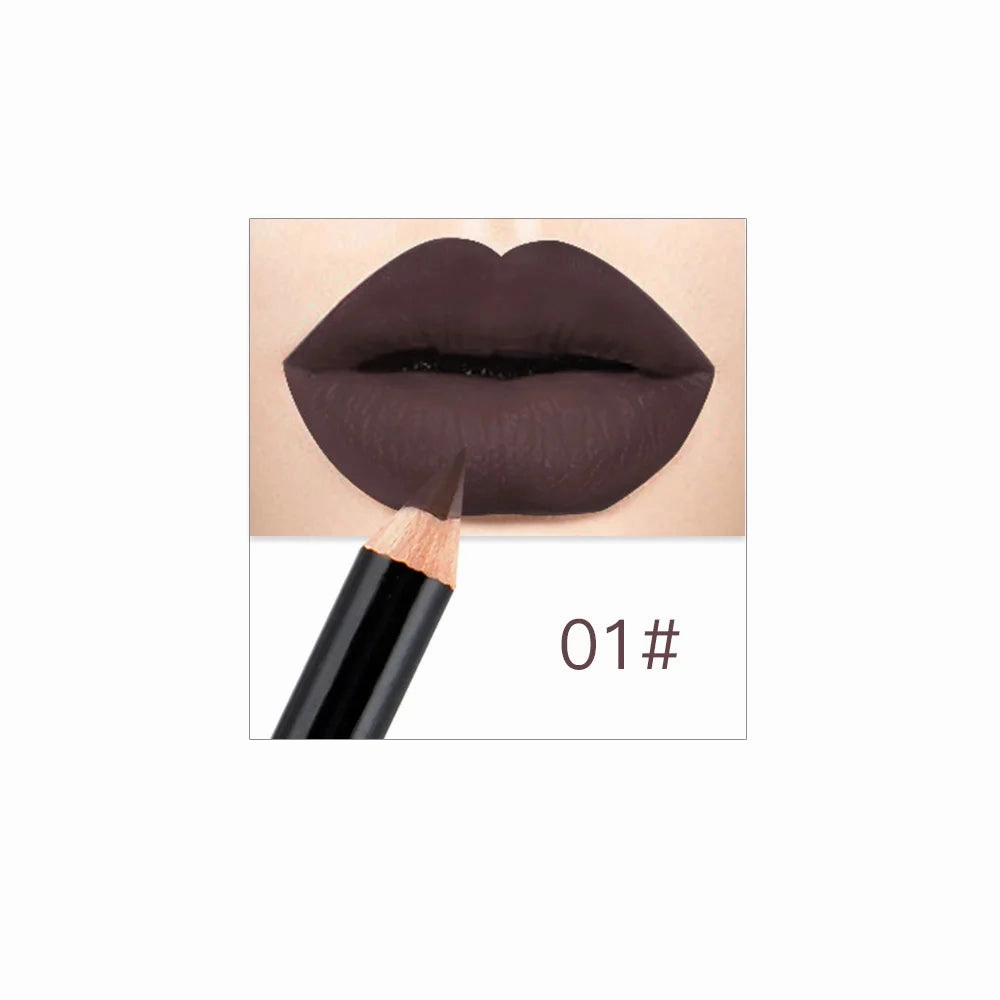 Makeup Colors Lip Lasting Pen Cosmetics Waterproof Free gift with purchase Lipliner Lipstick NICEFACE Pencils Long Nude Lip Pencil 12 Quick turnaround Matte Liner Lips