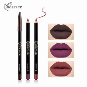 Makeup Colors Lip Lasting Pen Cosmetics Waterproof Free gift with purchase Lipliner Lipstick NICEFACE Pencils Long Nude Lip Pencil 12 Quick turnaround Matte Liner Lips