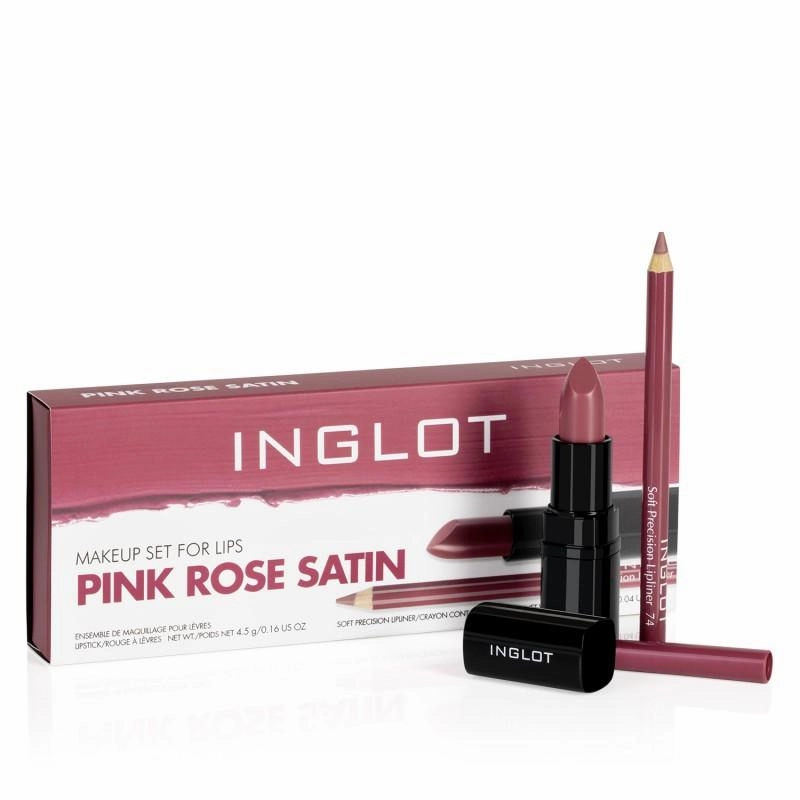 Makeup Easy-to-install for Trendsetting - Rose Set Lips Inglot Satin
