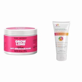 Marc Anthony Anti-Breakage Mask 10.4oz & vH essentials Feminine Wash 6oz Tea Tree Oil & Prebiotic