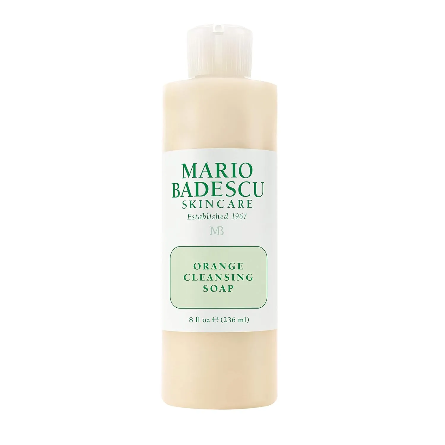 Mario Badescu Orange Cleansing Soap - Cream Face Cleanser and Exfoliator Enriched with AHA - Oil Free Face Wash for Combination or Dry Skin - Mild Exfoliant with Non-Drying Formula