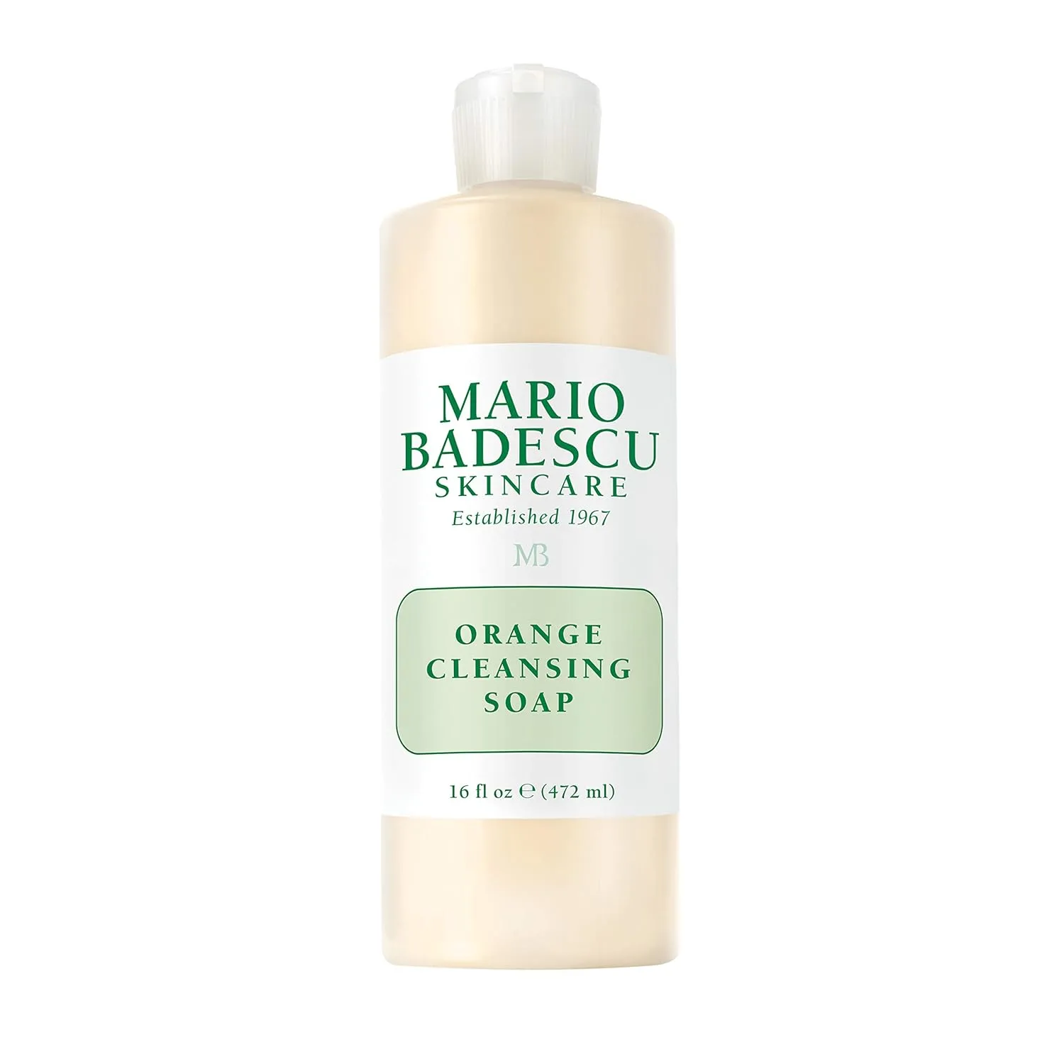 Mario Badescu Orange Cleansing Soap - Cream Face Cleanser and Exfoliator Enriched with AHA - Oil Free Face Wash for Combination or Dry Skin - Mild Exfoliant with Non-Drying Formula