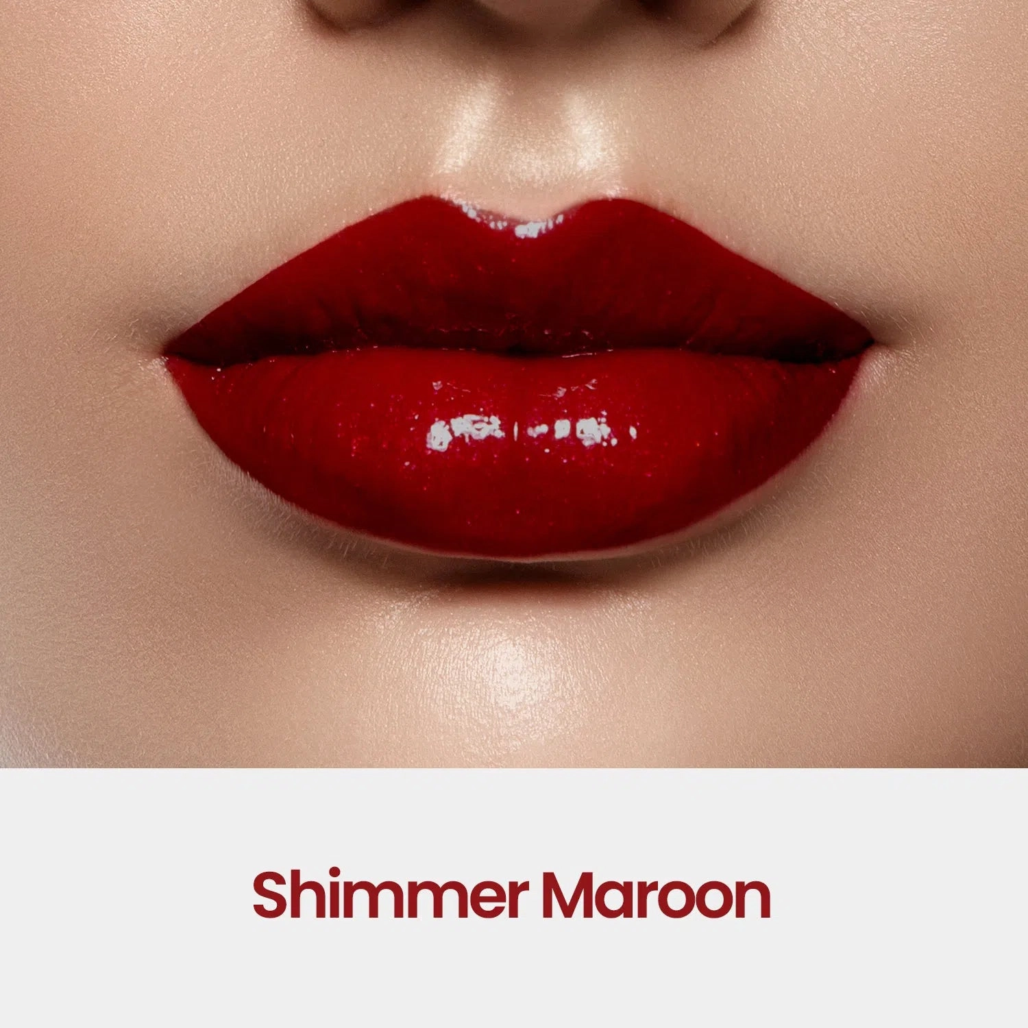 Midnight Twinkle - 3Pcs Lip Kit, Lip Gloss, Lipstick & Lipliner Kit - Shimmer Maroon