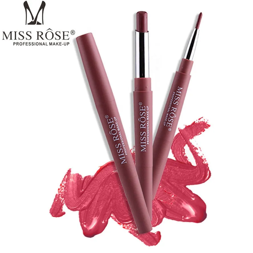MISS ROSE 1PC Double-end Lasting Lipliner Waterproof Lip Liner Stick