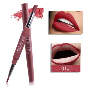 MISS ROSE 1PC Double-end Lasting Lipliner Waterproof Lip Liner Stick