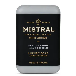 Mistral Bar Soap, Grey Lavande, Large Bar