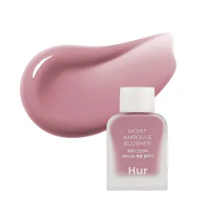 Moist Ampoule Blusher with 50% Moisture Essence | Hydrating & Long-Lasting Blush | 0.33 fl. oz. (9 Shades) - Lavender Flush