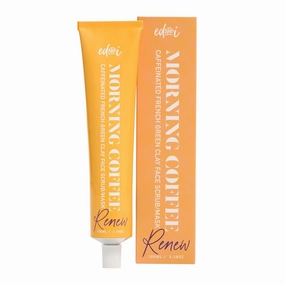 MORNING COFFEE 2-in-1 Gentle Face Scrub and Mask with Caffeinated French Green Clay, 3.38oz