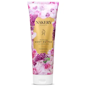 Nakery Skin Toning Body Butter - Firming Body Moisturizer for Women - Peptide Infused Body Cream for Dry & Sagging Skin - Firming Body Cream for Face, Neck, Shoulders, Arms & Legs - Enchanted Lilac