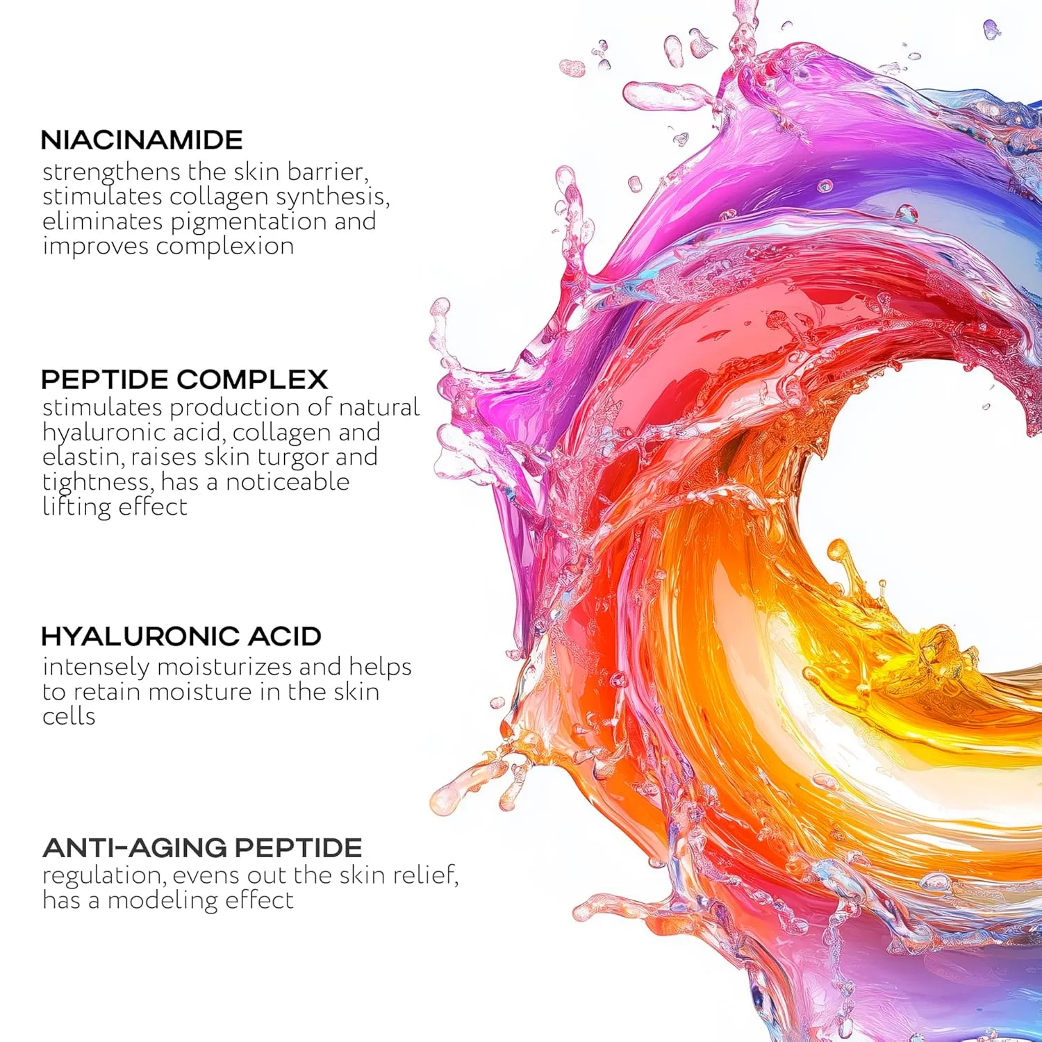Name Skin Care Alginate Powder Face Mask with Niacinamide and Peptide Complex - 2.2lb, 40 Applications - Peel Off Korean Beauty Natural Fascial Skincare - Hydrating Moisturizing Exfoliating Kit