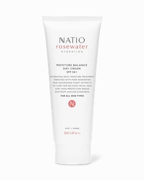 Natio Rosewater Hydration Balance Day Cream Spf 50  90ml
